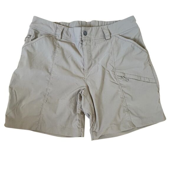 Duluth ~ Women’s Tan Active Shorts ~lots of pockets ~ size 14 - Picture 1 of 13